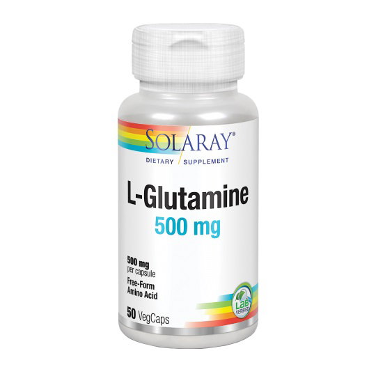 SOLARAY L-Glutamine 500 mg, 50 capsules SOLARAY L-Glutamine 500 mg, 50 capsules