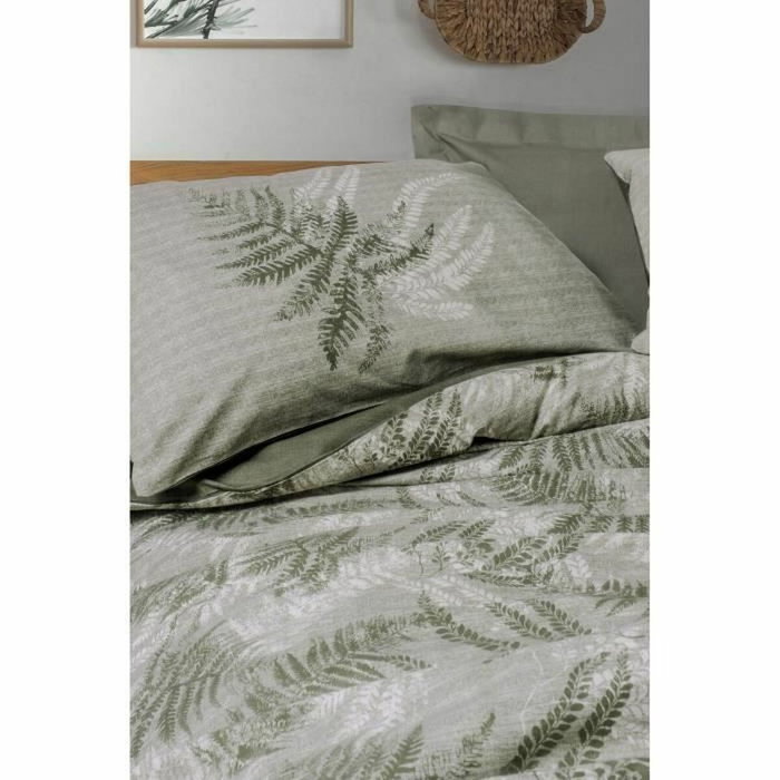 Parure de couette Kaki en coton renforcé - 1 housse de couette 220 x 240 cm et 2 taies d'oreiller 60 x 60 cm Parure de couette Kaki en coton renforcé - 1 housse de couette 220 x 240 cm et 2 taies d'oreiller 60 x 60 cm