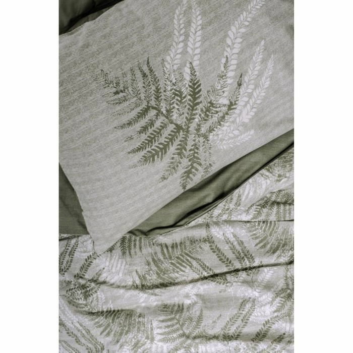 Parure de couette Kaki en coton renforcé - 1 housse de couette 220 x 240 cm et 2 taies d'oreiller 60 x 60 cm Parure de couette Kaki en coton renforcé - 1 housse de couette 220 x 240 cm et 2 taies d'oreiller 60 x 60 cm