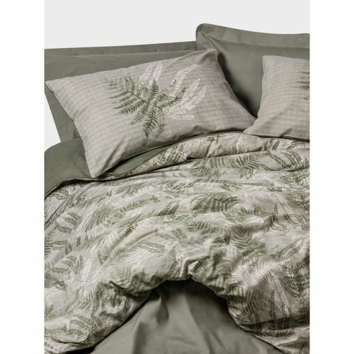 Parure de couette Kaki en coton renforcé - 1 housse de couette 220 x 240 cm et 2 taies d'oreiller 60 x 60 cm Parure de couette Kaki en coton renforcé - 1 housse de couette 220 x 240 cm et 2 taies d'oreiller 60 x 60 cm