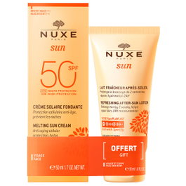 Nuxe Set de Soins Solaires Visage & Corps avec Crème SPF 50 et Lotion Après-Solaire