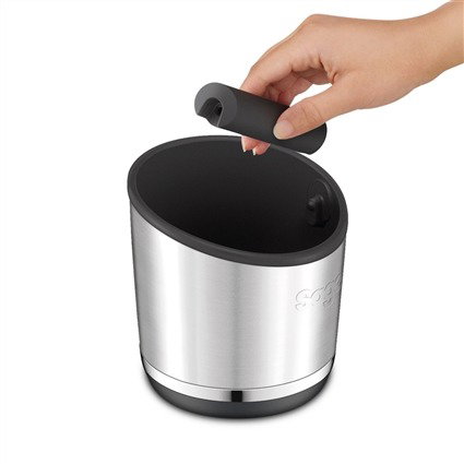 Sage SEA502BSS0ZEU1 Recipient pour marc de café The Knock Box™ 20 - Design Luxe, barre de frappe amovible et base antidérapante