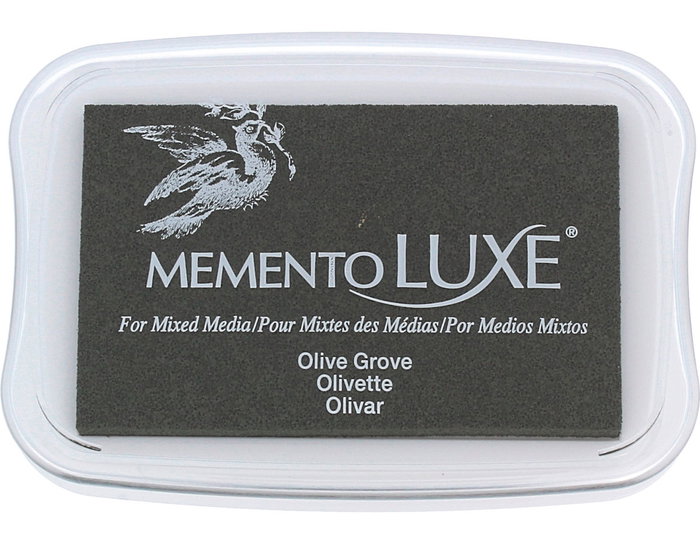 Tsukineko MEMENTO LUXE Tampon encreur olive opaque 96x63mm Tsukineko MEMENTO LUXE Tampon encreur olive opaque 96x63mm