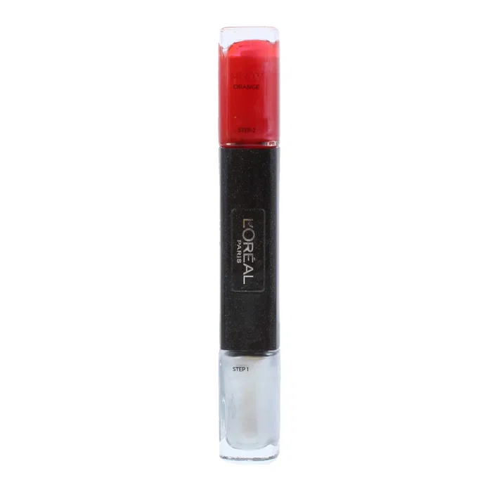 L'Oreal Paris Infallible Effet gel Vernis à ongles 2-en-1 Orange MTX 027 (Pack de 2 x 5 ml) L'Oreal Paris Infallible Effet gel Vernis à ongles 2-en-1 Orange MTX 027 (Pack de 2 x 5 ml)