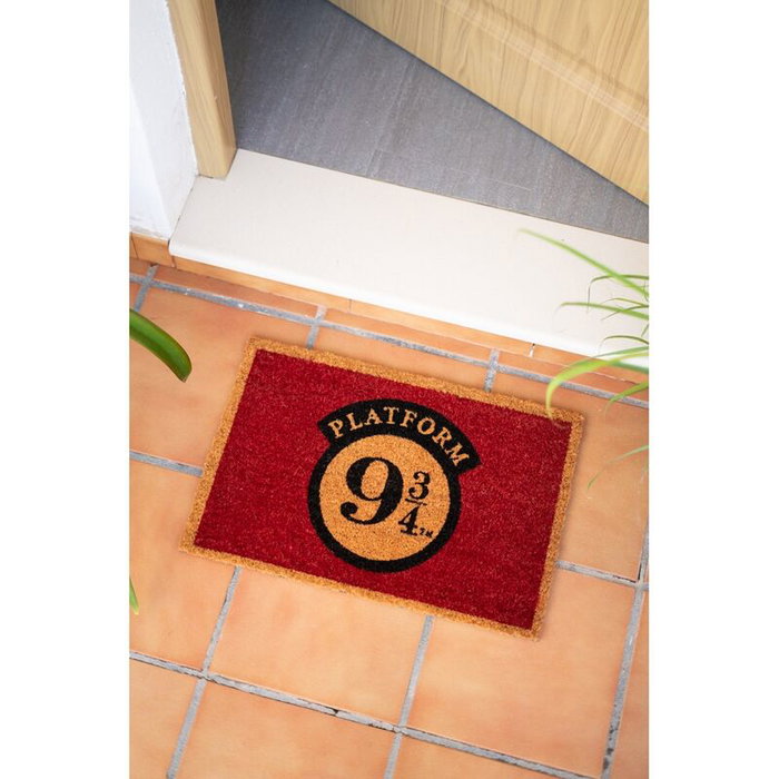 ERIK Tapis de porte Harry Potter - Plateforme 9 3/4, 60x40 cm en fibre de coco avec base PVC antidérapante
