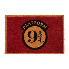 ERIK Tapis de porte Harry Potter - Plateforme 9 3/4, 60x40 cm en fibre de coco avec base PVC antidérapante