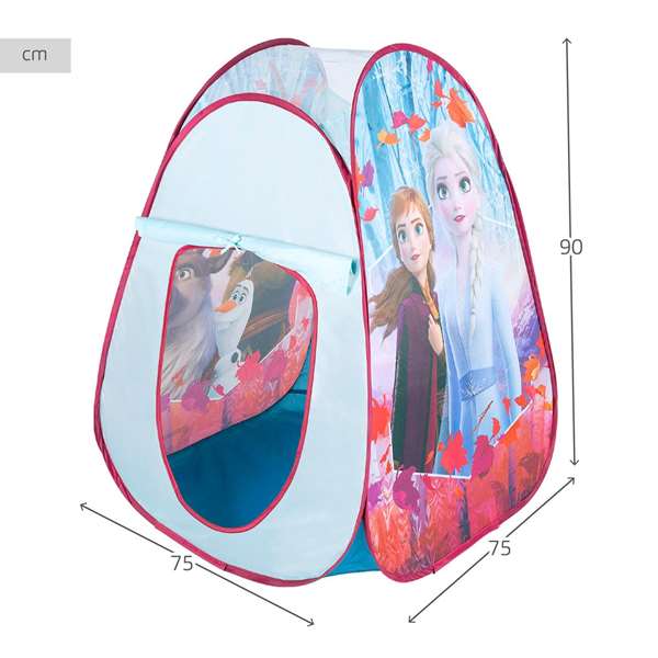 Color Baby - Tente Pop Up Frozen 75 x 75 x 90 cm - Tente de jeu pour enfants - Licence Disney - Polyester