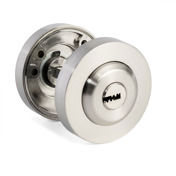 Jandel Muletilla Con Llave Ø50X10Mm Noir Mat / Nickel Satiné / Poli Brillant Finition Nickel Satiné