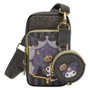 Loungefly Sac bandoulière avec porte-monnaie 20th Anniversary Kuromi Hello Kitty - 10.8x6.35x19.05 cm