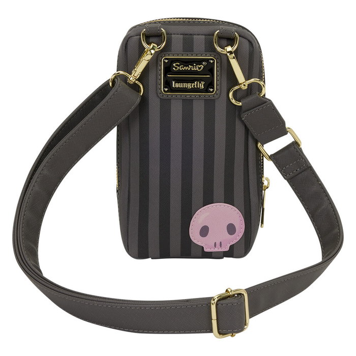 Loungefly Sac bandoulière avec porte-monnaie 20th Anniversary Kuromi Hello Kitty - 10.8x6.35x19.05 cm