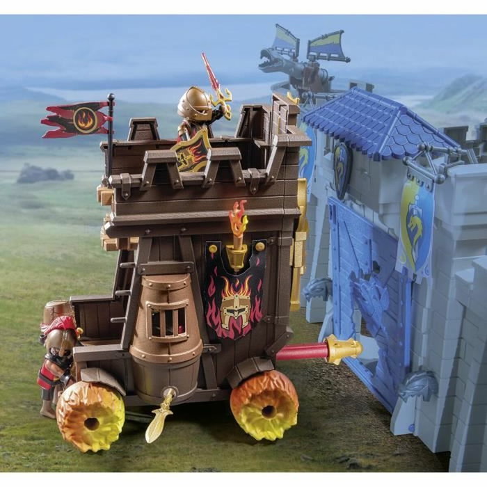 Playmobil Char de combat avec canon des Burnham Raiders, Novelmore, 68 pièces