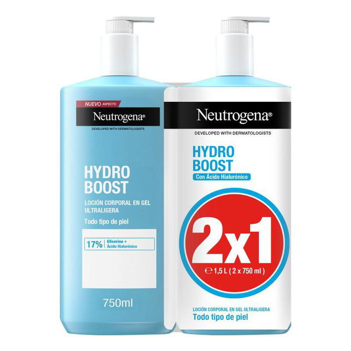 Neutrogena Hydro Boost Lotion Corporelle Gel, Pack de 2 x 750 ml