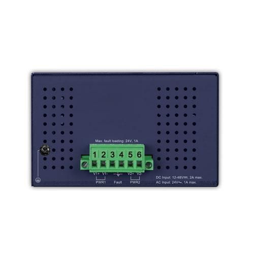 Planet ISW-1600T Commutateur Ethernet industriel 16 ports 10/100TX Fast Ethernet, boîtier métallique IP30, alimentation large 12-48V DC