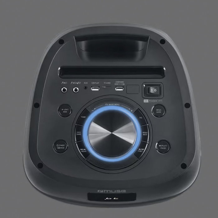 Haut-parleurs bluetooth portables Muse Noir 600 W Haut-parleurs bluetooth portables Muse Noir 600 W