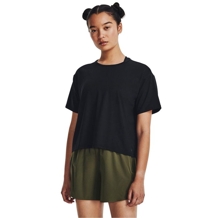 T-shirt à manches courtes femme Under Armour Noir Fitness 10-12 Ans