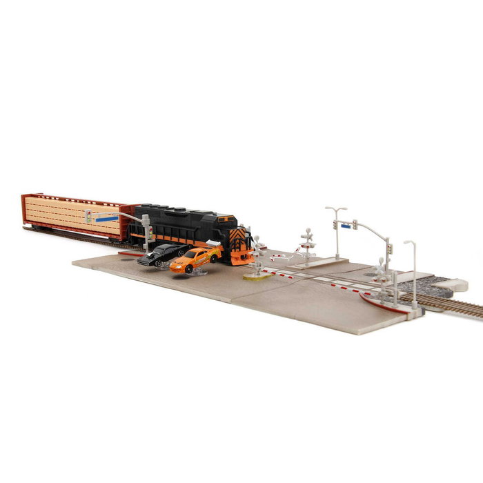 JADA TOYS Replica Diorama Train Fast & Furious avec Dodge Charger et Toyota Supra - Jouet +8 Ans