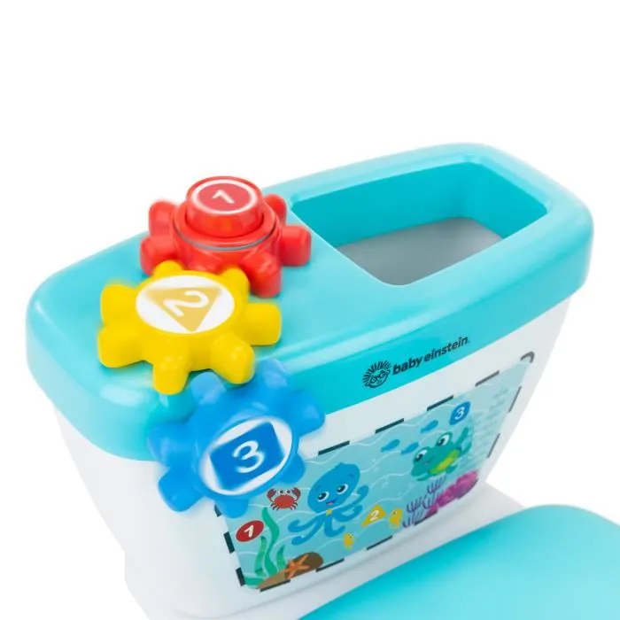 Baby Einstein Pot de toilette enfant ludique avec réducteur, chasse d'eau musicale, système anti-éclaboussures et poignées intégrées - Cadeau bébé Baby Einstein Pot de toilette enfant ludique avec réducteur, chasse d'eau musicale, système anti-éclaboussures et poignées intégrées - Cadeau bébé