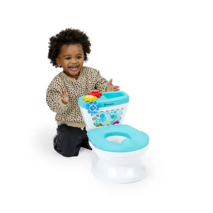 Baby Einstein Pot de toilette enfant ludique avec réducteur, chasse d'eau musicale, système anti-éclaboussures et poignées intégrées - Cadeau bébé Baby Einstein Pot de toilette enfant ludique avec réducteur, chasse d'eau musicale, système anti-éclaboussures et poignées intégrées - Cadeau bébé