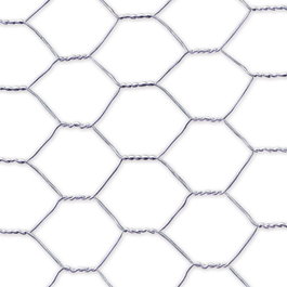 Faura Malla métallique de triple torsion galvanisée 1 x 5 m, maillage 19x0,7mm gris