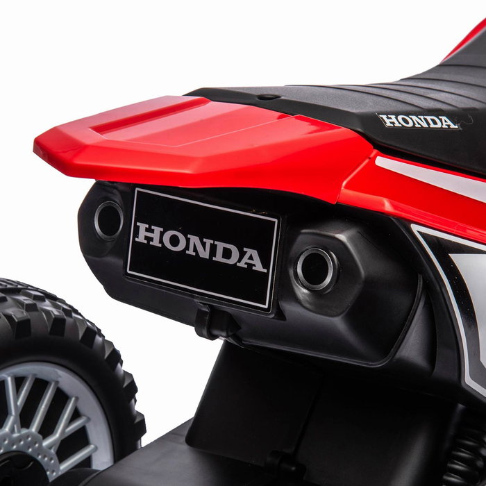 TACHAN Motocyclette électrique pour enfant Honda CRF à licence officielle - Design sportif couleur rouge avec batterie Li-ion rechargeable 7.2V et moteur 390 - Modèle T00993