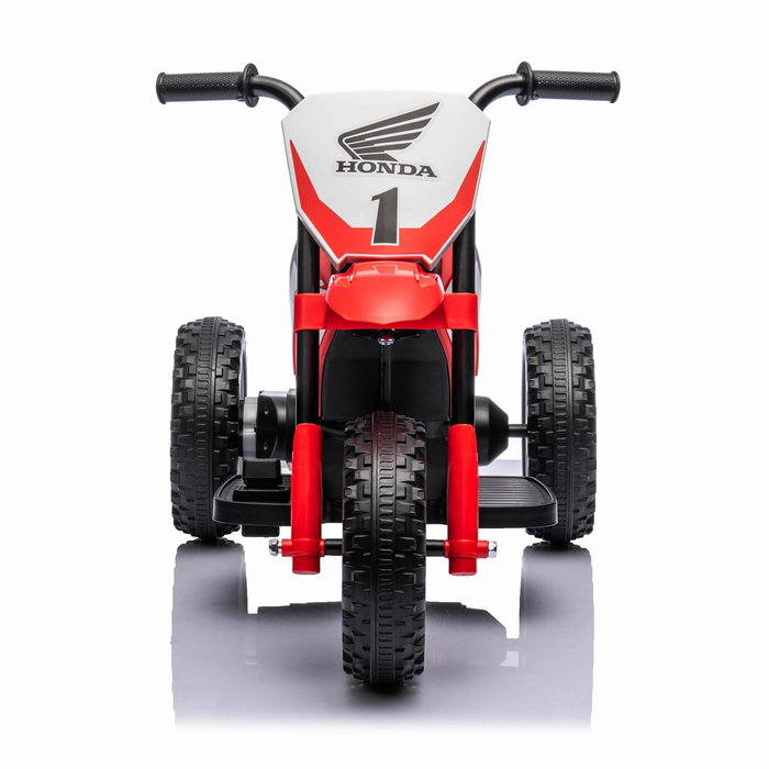 TACHAN Motocyclette électrique pour enfant Honda CRF à licence officielle - Design sportif couleur rouge avec batterie Li-ion rechargeable 7.2V et moteur 390 - Modèle T00993