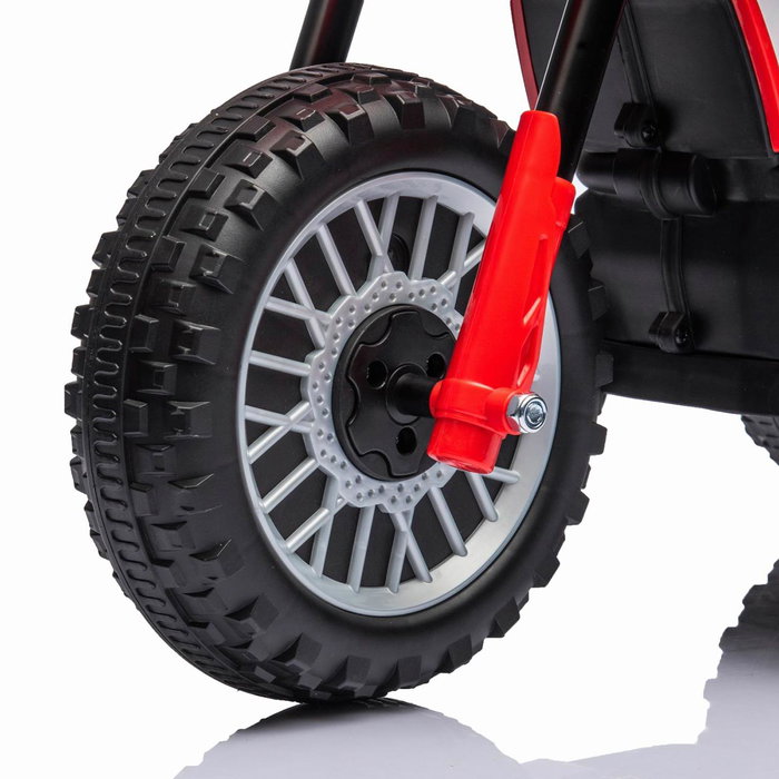TACHAN Motocyclette électrique pour enfant Honda CRF à licence officielle - Design sportif couleur rouge avec batterie Li-ion rechargeable 7.2V et moteur 390 - Modèle T00993