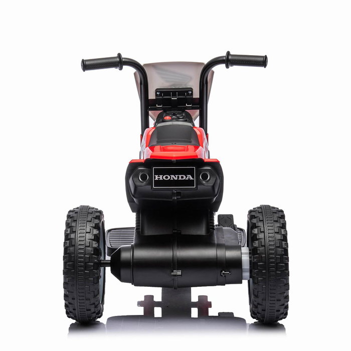 TACHAN Motocyclette électrique pour enfant Honda CRF à licence officielle - Design sportif couleur rouge avec batterie Li-ion rechargeable 7.2V et moteur 390 - Modèle T00993