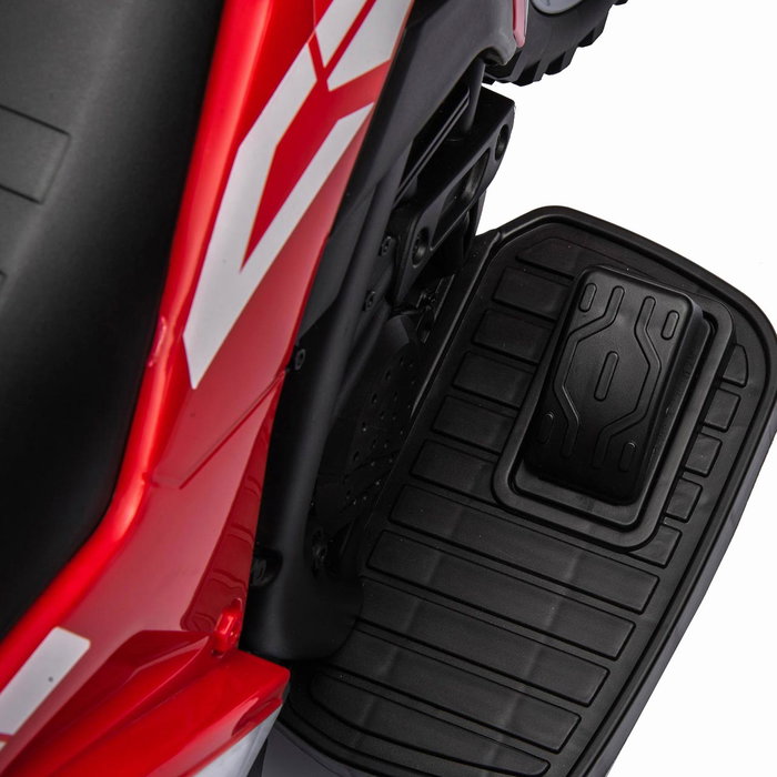 TACHAN Motocyclette électrique pour enfant Honda CRF à licence officielle - Design sportif couleur rouge avec batterie Li-ion rechargeable 7.2V et moteur 390 - Modèle T00993