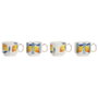 Home ESPRIT Ensemble de tasses à café Citron Méditerranéen 260 ml, 6 pièces