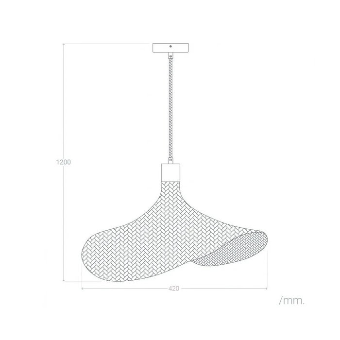 Lampe À Suspension Itabuna en bambou Lampe À Suspension Itabuna en bambou