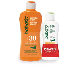 Babaria Solar Aloe SPF30 Kit Bronzage 2 Pièces Lait Solaire 200 ml + Baume Après-Soleil 100 ml