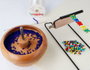 Innspiro Rocaille de verre ronde aurora boreale bleu cyan 2,3 mm, 120g