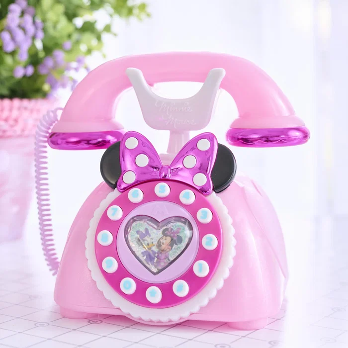 Minnie - Téléphone à cadran jouet rétro Disney Junior, rose brillant avec lumières et sons, pour enfants dès 3 ans Minnie - Téléphone à cadran jouet rétro Disney Junior, rose brillant avec lumières et sons, pour enfants dès 3 ans