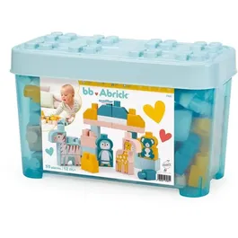 ECOIFFIER - Baril de 55 briques et animaux du zoo à construire, jouet de motricité fine pour enfants dès 18 mois, Origine France Garantie