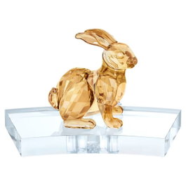 Swarovski Lapin du Zodiaque Chinois 640 Facettes en Cristal Doré