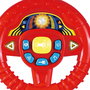 Tachan Volant de bébé rouge avec lumières et sons - 8 effets sonores, 12 mélodies, multilingue (EN, FR, DE, IT, PT, ES) - Jouet d'éveil sensoriel pour enfant dès 6 mois
