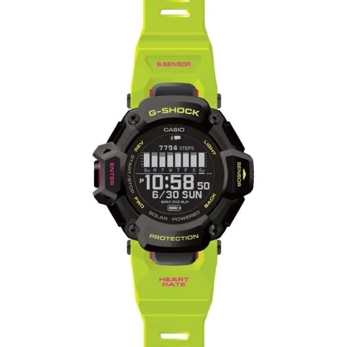 Casio G-Shock Sport GBD-H2000-1A9ER - Montre sport connectée gris clair avec cardiofréquencemètre, Bluetooth, 20 bars et suivi d'activité Casio G-Shock Sport GBD-H2000-1A9ER - Montre sport connectée gris clair avec cardiofréquencemètre, Bluetooth, 20 bars et suivi d'activité