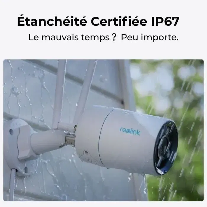Reolink W330 - Caméra de surveillance extérieure - 8 MP/4K - Vision nocturne couleur et infrarouge 30 m - Détection de mouvement Reolink W330 - Caméra de surveillance extérieure - 8 MP/4K - Vision nocturne couleur et infrarouge 30 m - Détection de mouvement