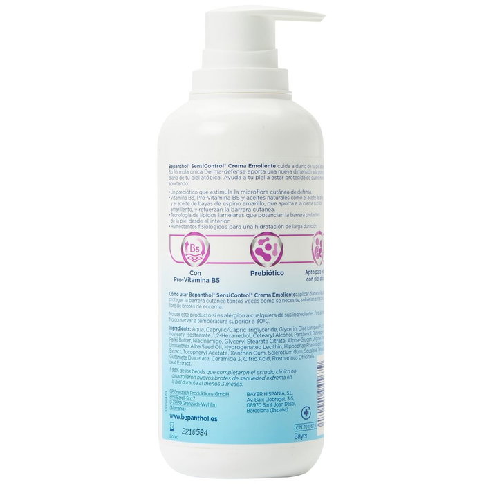 Bepanthol SensiControl Crème Émolliente Plus 400 ml