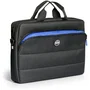 Port Designs Sacoche Portland II ECO pour PC Portable 17,3 Pouces - Noir et Bleu Roi - Léger et Robuste
