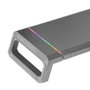 Mars Gaming MGS-ONE Support Monitor RGB Chroma USB 2.0 Ajustable pour Écran jusqu'à 30 kg