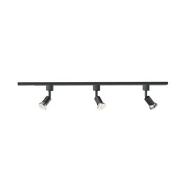Philips Système de rail EasyLink 3 spots Tobia 5 W GU10 Noir Aluminium 1 m