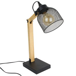 Home Deco Light Lampe de bureau articulée en bois et métal
