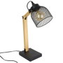 Home Deco Light Lampe de bureau articulée en bois et métal