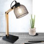 Home Deco Light Lampe de bureau articulée en bois et métal