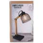 Home Deco Light Lampe de bureau articulée en bois et métal