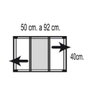 Moustiquaire IRS Blanc 50 x 40 cm Fenêtres Moustiquaire Extensible (2 Unités)