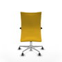 Piqueras Y Crespo Chaise Albacete Confidente Jaune avec Mécanisme Synchrone et Base Aluminium