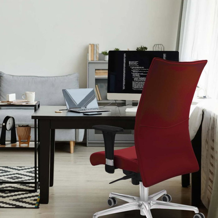 Piqueras Y Crespo Chaise Albacete Confidente Jaune avec Mécanisme Synchrone et Base Aluminium