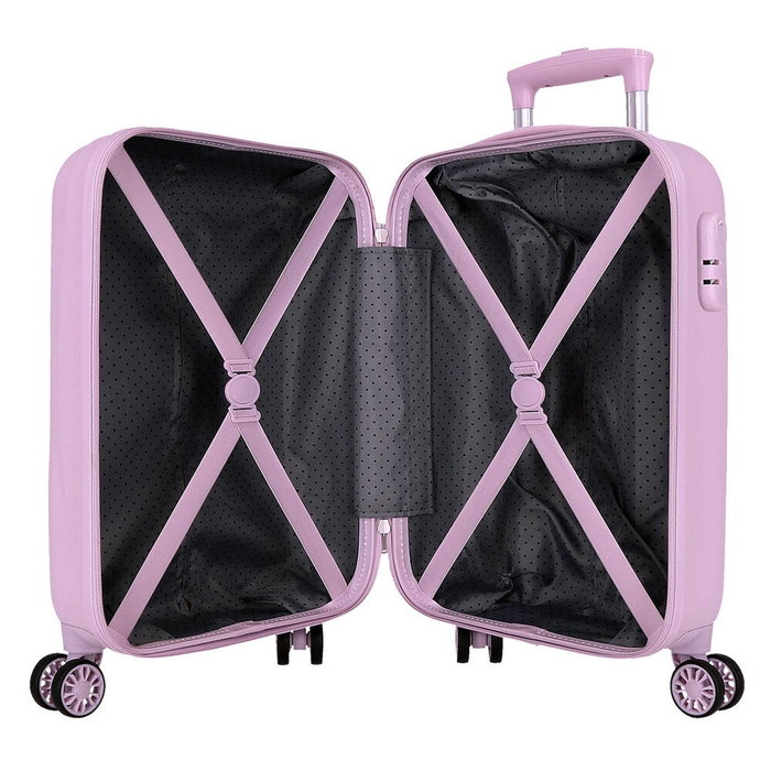 JOUMMA BAGS Valise Cabine ABS 50cm à 4 Roues Doubles avec Serrure à Combinaison - Motifs Sweet Dreams Kuromi Hello Kitty, Organisateur Intérieur